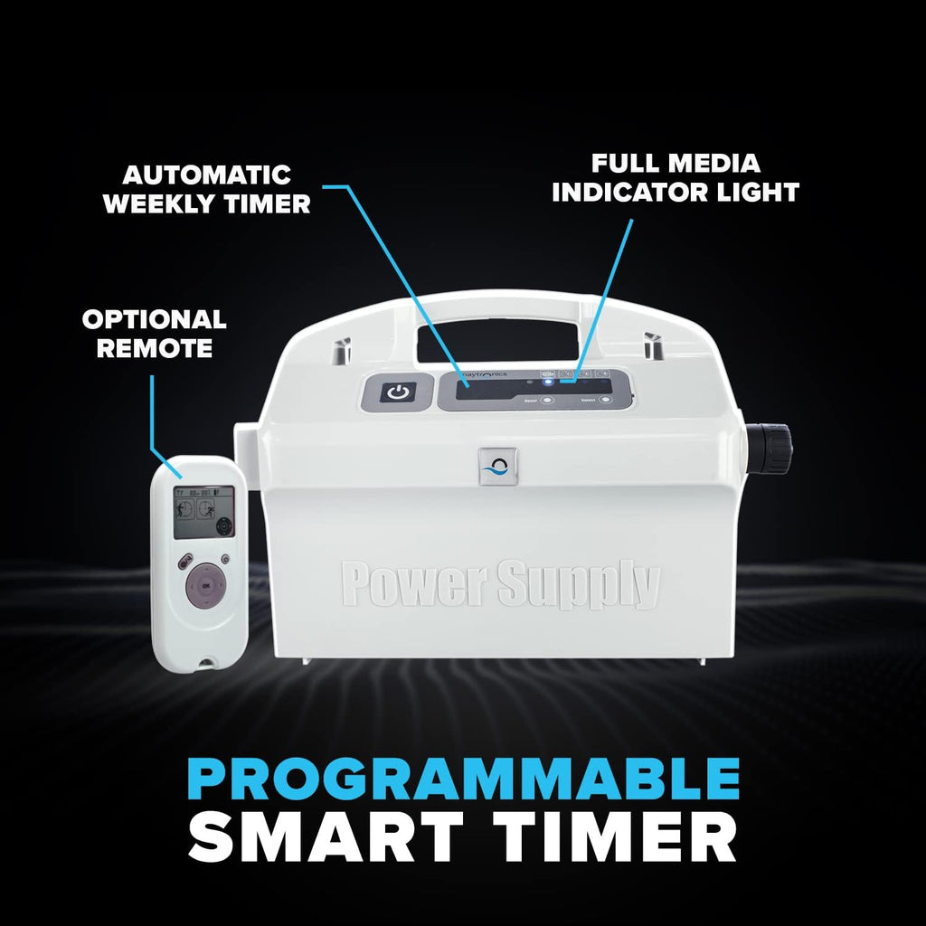 Robotic Pool Cleaner (2024 Model) with Multimedia, Oversized Leaf Bag, Standard & Ultrafine Filters, Weekly Timer, Waterline Cleaning & More — for In-ground Swimming Pools up to 50ft
